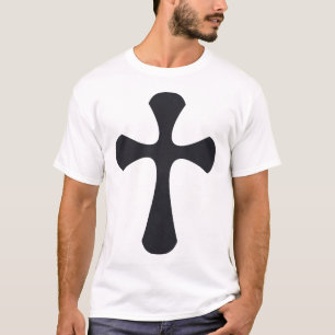 Modern Minimalist Cross Contemporary Christian Art T-Shirt