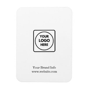 Modern Minimalist   Custom Business Corporate Logo Magnet