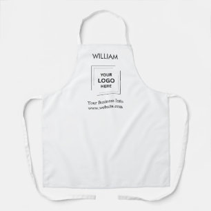 Modern Minimalist Custom Business Logo Corporate  Apron
