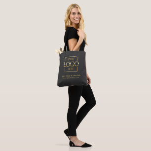 Modern Minimalist Custom Business Logo Promotional Tote Bag