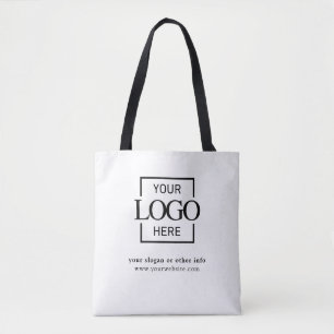Modern Minimalist Custom Business Logo Promotional Tote Bag