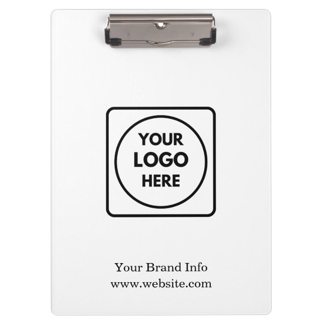 Modern Minimalist | Custom Corporate Logo Design Clipboard (Front)