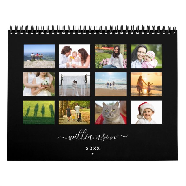 Modern Minimalist Custom DIY Photo Calendar (Cover)