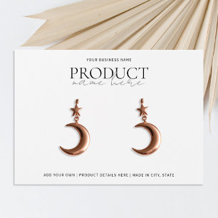 Modern Minimalist Custom Jewellery Display Card