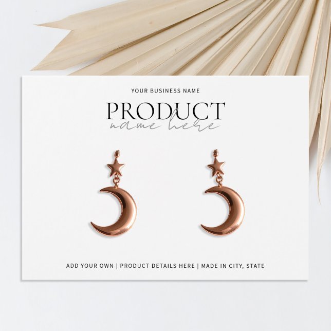 Modern Minimalist Custom Jewellery Display Card (Creator Uploaded)