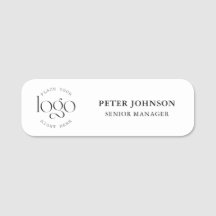 Modern Minimalist Custom Logo Black and White