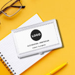 Modern Minimalist Custom Logo Simple Black White  Business Card Holder<br><div class="desc">Personalise your beautiful Modern Minimalist Custom Logo Simple Black White Card Case! If you need help,  please let us know at belytaliarecipes@gmail.com,  and we will gladly assist you.© Belytalia 2022</div>