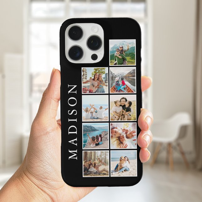 Modern Minimalist Custom Photo Monogram Case-Mate iPhone Case (Creator Uploaded)