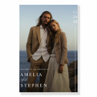 Modern Minimalist Custom Photo Wedding Welcome