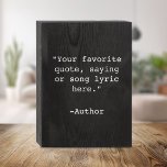 Modern Minimalist Custom Quote Wooden Box Sign<br><div class="desc">Create your own modern minimalist custom quote wooden box sign home decor. Features minimalist typewriter typography.</div>