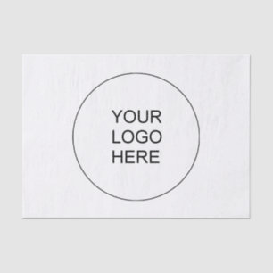 Modern Minimalist Custom Template Your Logo Here Tissue Paper