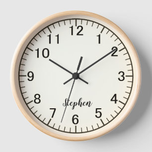 Modern Minimalist Custom Wall Clock