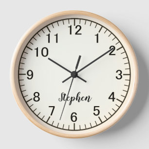 Modern Minimalist Custom Wall Clock