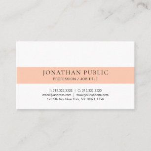 Modern Minimalist Design Elegant Template Business Card