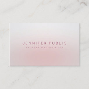 Modern Minimalist Design Simple Elegant Template Business Card