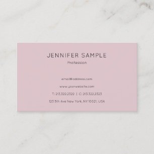 Modern Minimalist Design Template Elegant Pretty Business Card