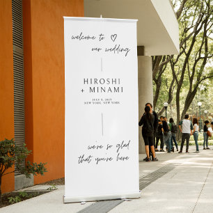 Modern Minimalist Design with Elegant Typography Retractable Banner