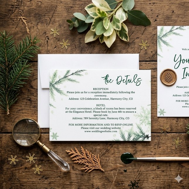 Modern minimalist Details Enclosure Card (Creator Uploaded)