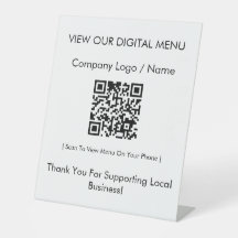Modern Minimalist Digital Menu QR Code Restaurant