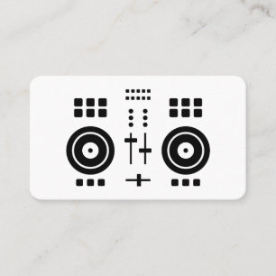 Modern Minimalist DJ Business Card