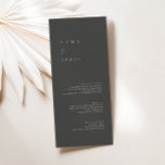 Modern Minimalist Dusty Grey Wedding Flat Menu<br><div class="desc">Design features an handwritten font and modern minimalist design. Designed to coordinate with for the «SERENA» Wedding Invitation Collection. To change details, click «Personalise». To move the text or change the size, font, or colour, click «Click to customise further» It. View the collection link on this page to see all...</div>