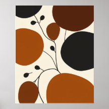 Modern Minimalist Earthy Abstract Silhouette