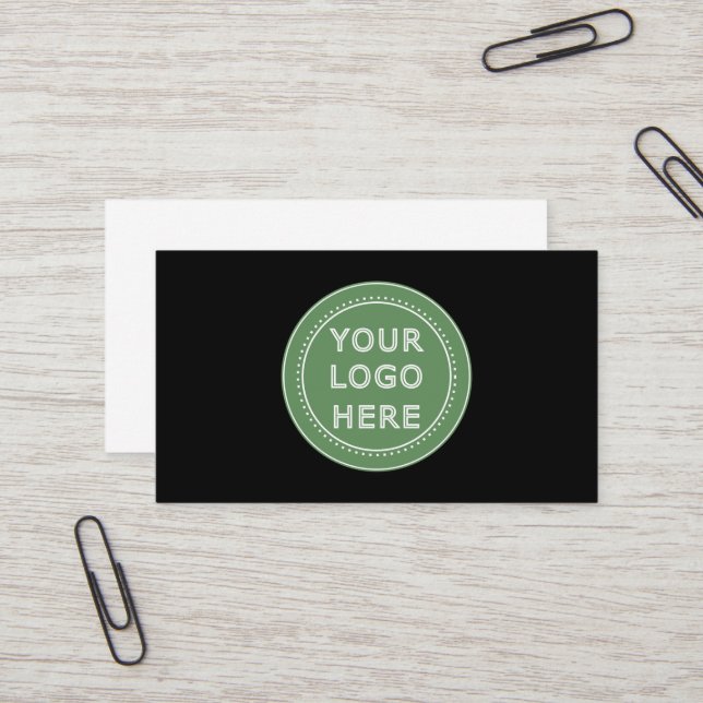 Modern, Minimalist, Elegant and Customisable Business Card (Front/Back In Situ)