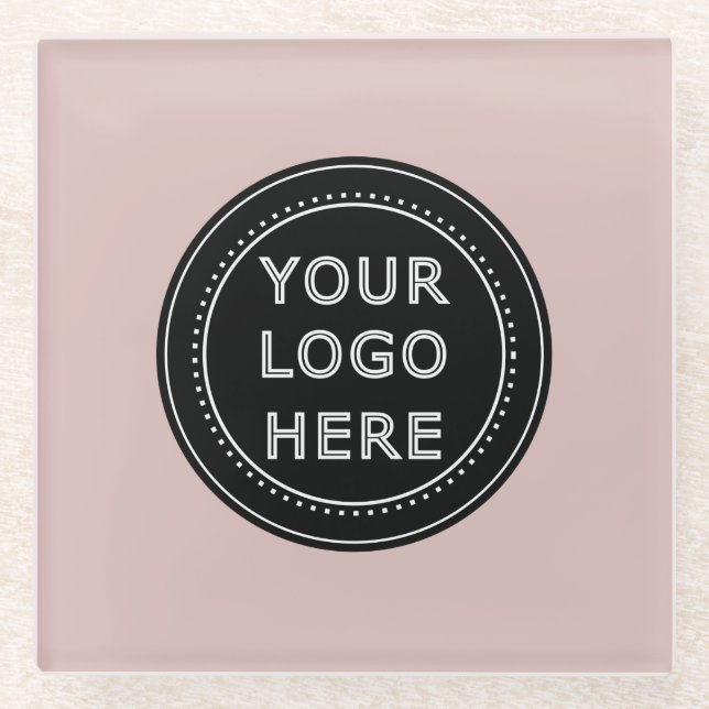 Modern, Minimalist, Elegant and Customisable  Glass Coaster (Front)