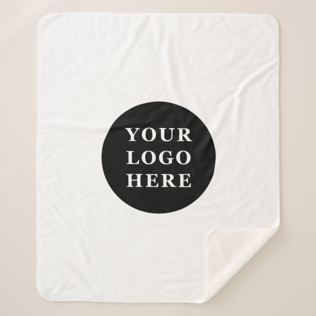 Modern, Minimalist, Elegant and Customisable  Sherpa Blanket (Front)
