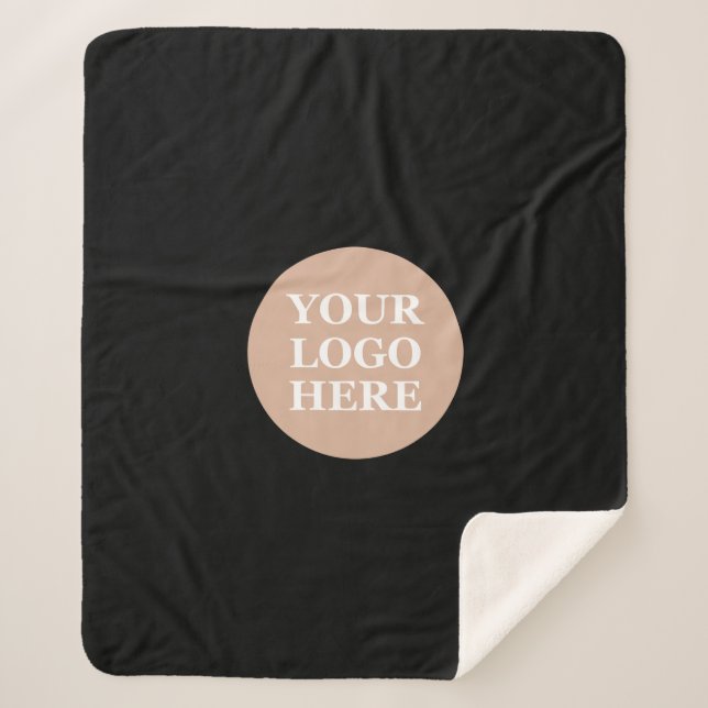 Modern, Minimalist, Elegant and Customisable  Sherpa Blanket (Front)