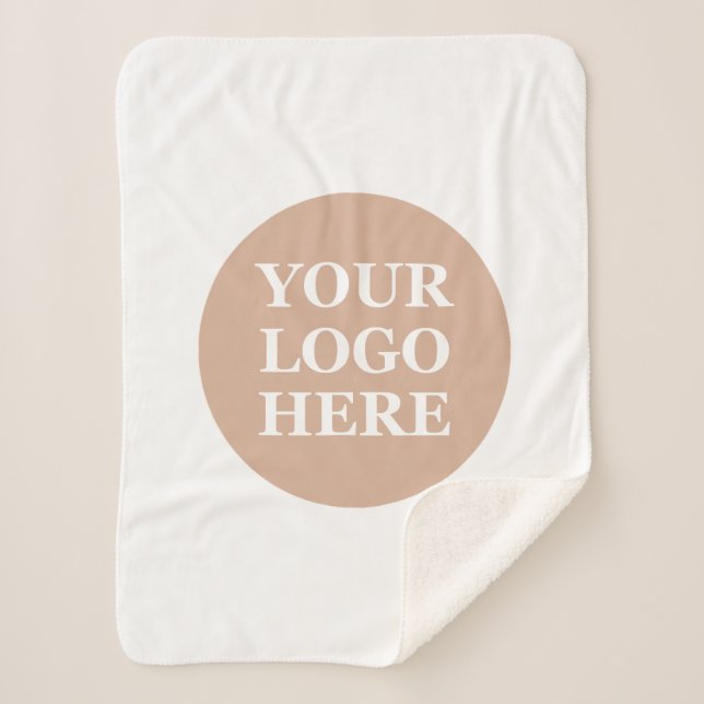 Modern, Minimalist, Elegant and Customisable  Sherpa Blanket (Front)