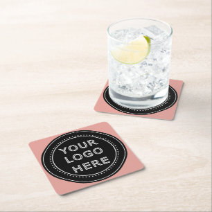 Modern, Minimalist, Elegant and Customisable  Square Paper Coaster