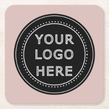 Modern, Minimalist, Elegant and Customisable  Square Paper Coaster