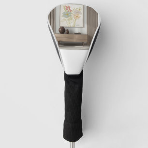 Modern minimalist elegant artwork golf head cover