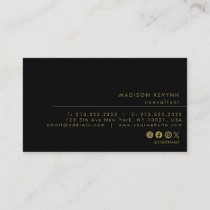 Modern Minimalist Elegant Business Card