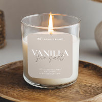 Modern Minimalist Elegant Candle Label