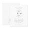 Modern Minimalist Elegant Chic Wedding Invitation