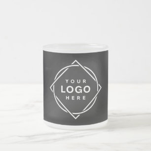 Modern, Minimalist, Elegant & Customisable Frosted Glass Coffee Mug