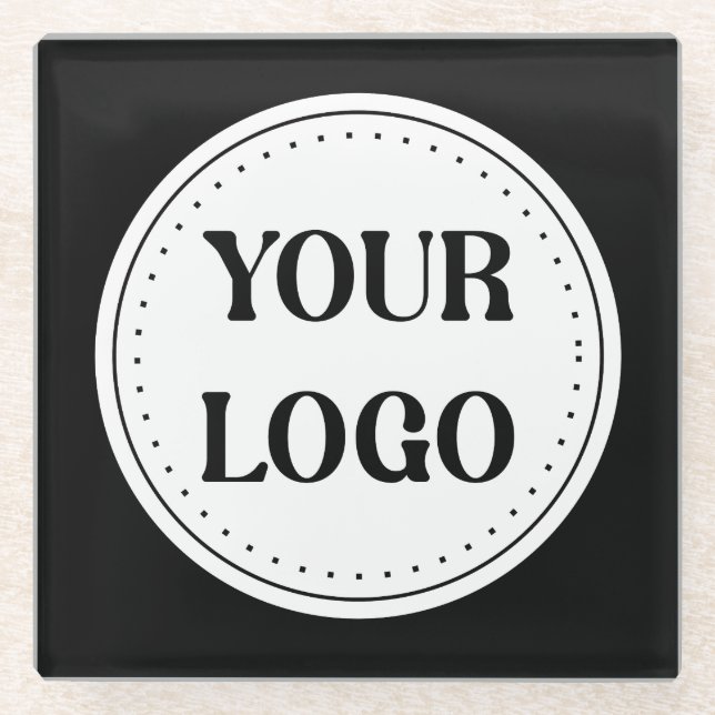 Modern, Minimalist, Elegant & Customisable Glass Coaster (Front)