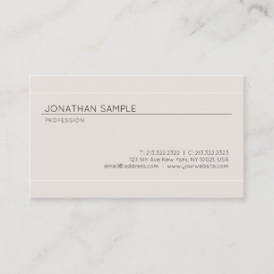 Modern Minimalist Elegant Design Premium Luxury Business Card