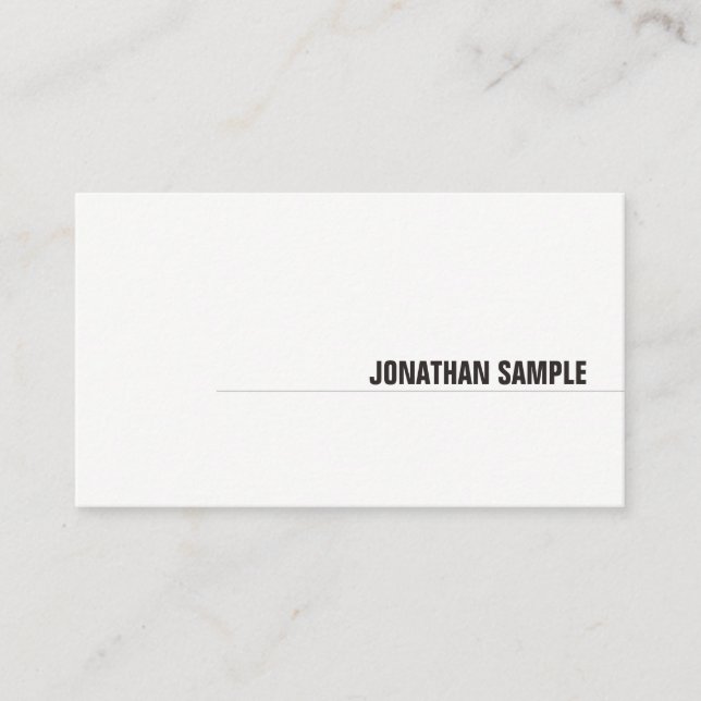 Modern Minimalist Elegant Design Professional Nice Business Card (Front)
