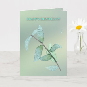 Modern Minimalist Elegant Happy Birthday Card