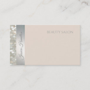 Modern minimalist elegant luminous stripe bokeh business card