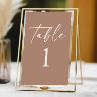 Modern Minimalist Elegant Mocha Mousse Wedding