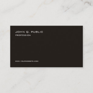Modern Minimalist Elegant Personalised Template Business Card
