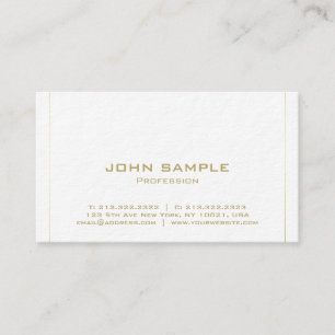 Modern Minimalist Elegant Plain Premium Luxury Business Card