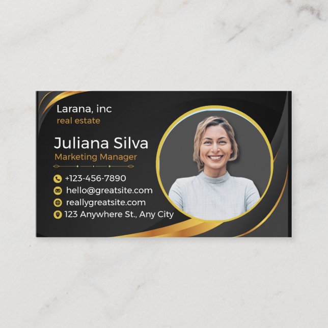 Modern&Minimalist Elegant Professional  Business Card (Front)