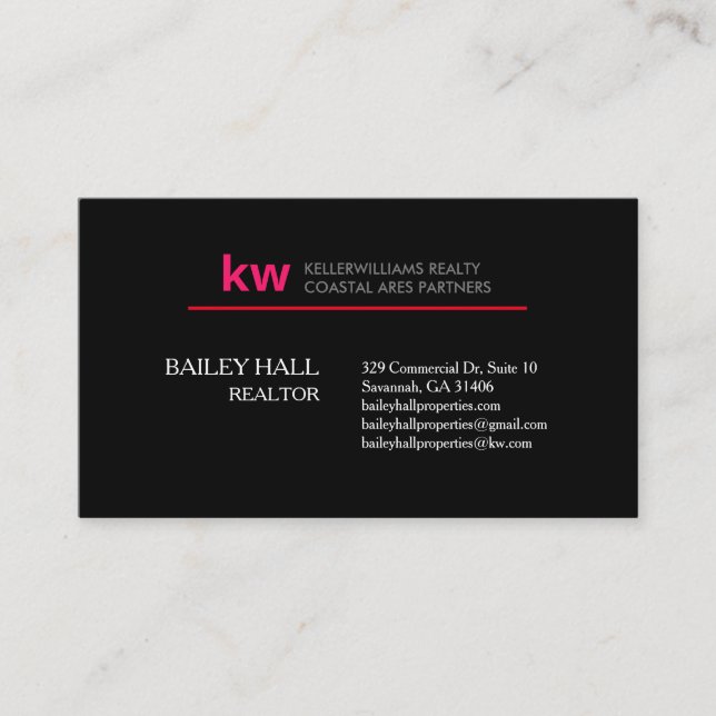 Modern Minimalist Elegant Professional Business Card (Front)