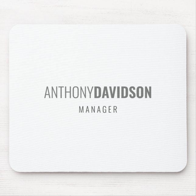 Modern Minimalist Elegant Professional Mouse Mat (Front)