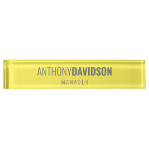 Modern Minimalist Elegant Professional Nameplate